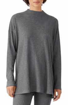 Eileen Fisher Mock Neck Long Sleeve Top