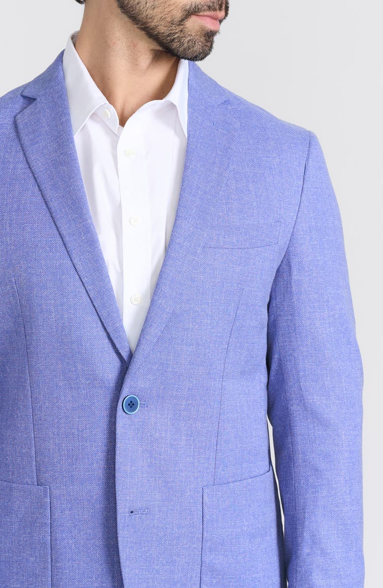 SAVILE ROW CO Gantona Textured Sport Coat, Alternate, color, Purple