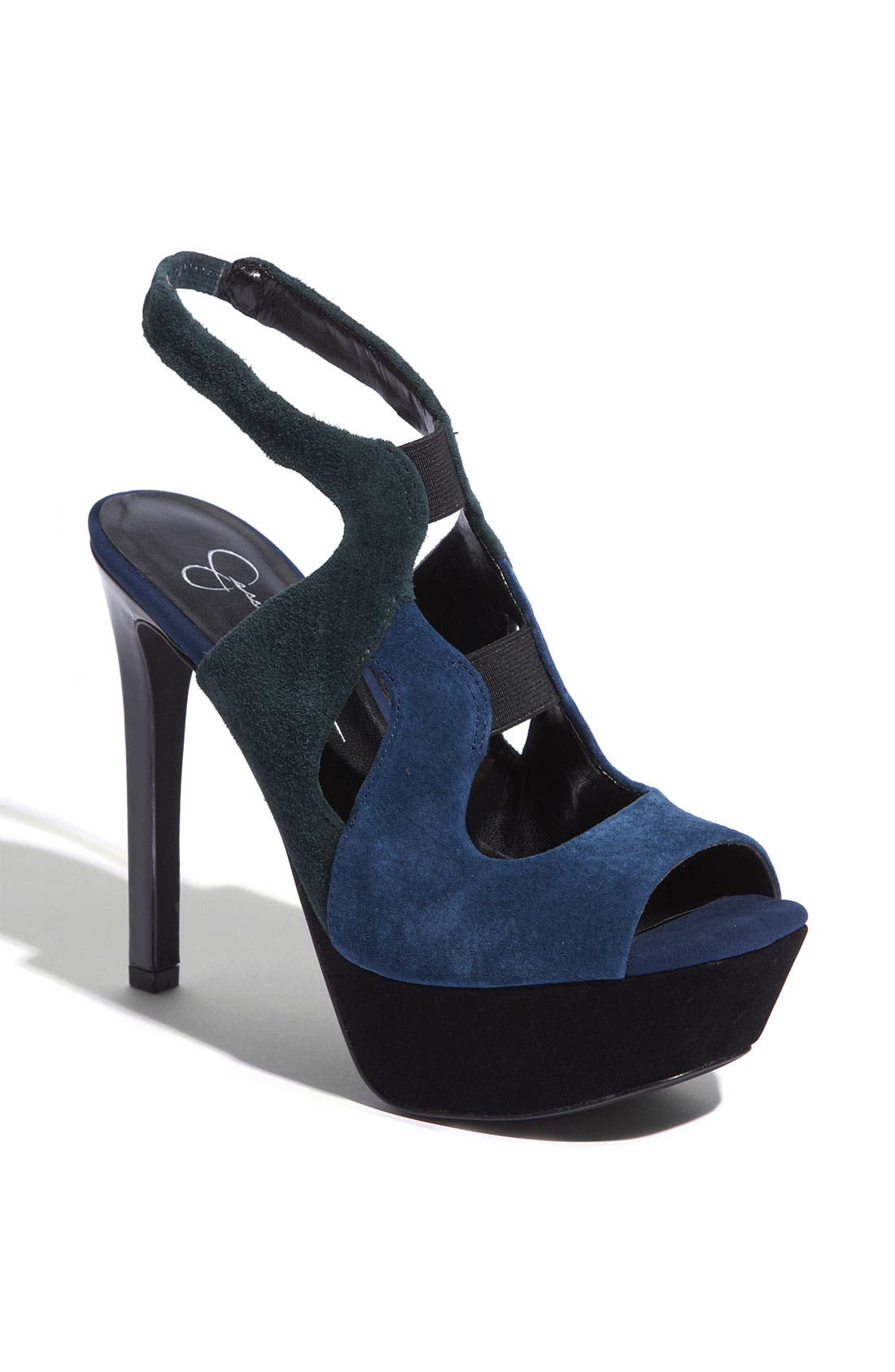 'Bendie' Platform Sandal, Main, color, ESTATE BLUE MAYA