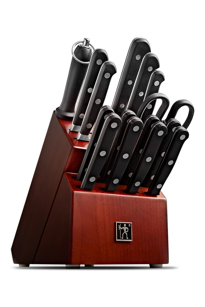 Classic Precision Knife Block 16-Piece Set, Main, color, STAINLESS STEEL