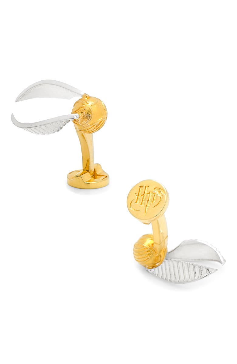 Cufflinks, Inc. 3D Golden Snitch Cuff Links, Alternate, color, Gold