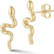Ember Fine Jewelry <p>14K Gold Snake Stud Earrings</p>