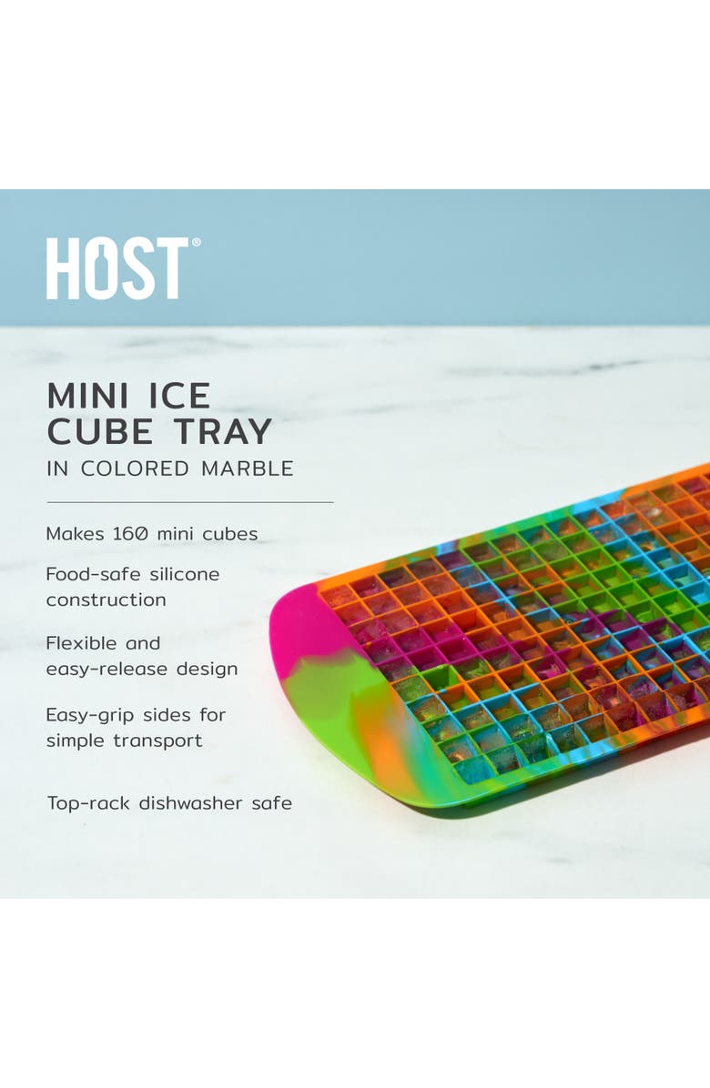 HOST Mini Ice Cube Tray, Alternate, color, Colored Marble