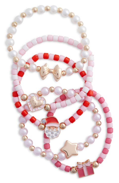 Kids' 5-Piece Holiday Bracelet Set