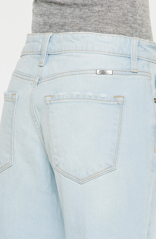 Kancan Muffy Mid Rise Boyfriend Jeans In Blue