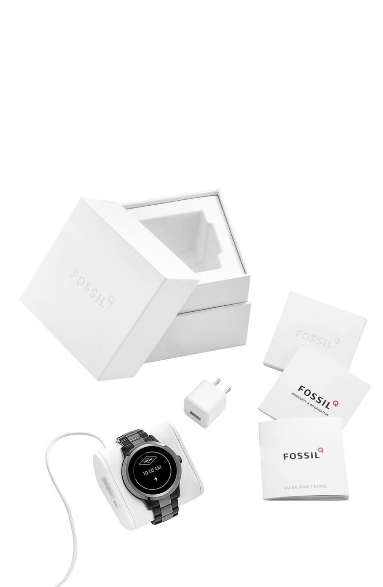 Fossil Q Fossil 'Fossil Q - Founder' Round Bracelet Smart Watch, 47mm, Alternate, color,