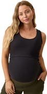 KindredBravely Maternity Ribbed Scoop Neck Nursing Tank