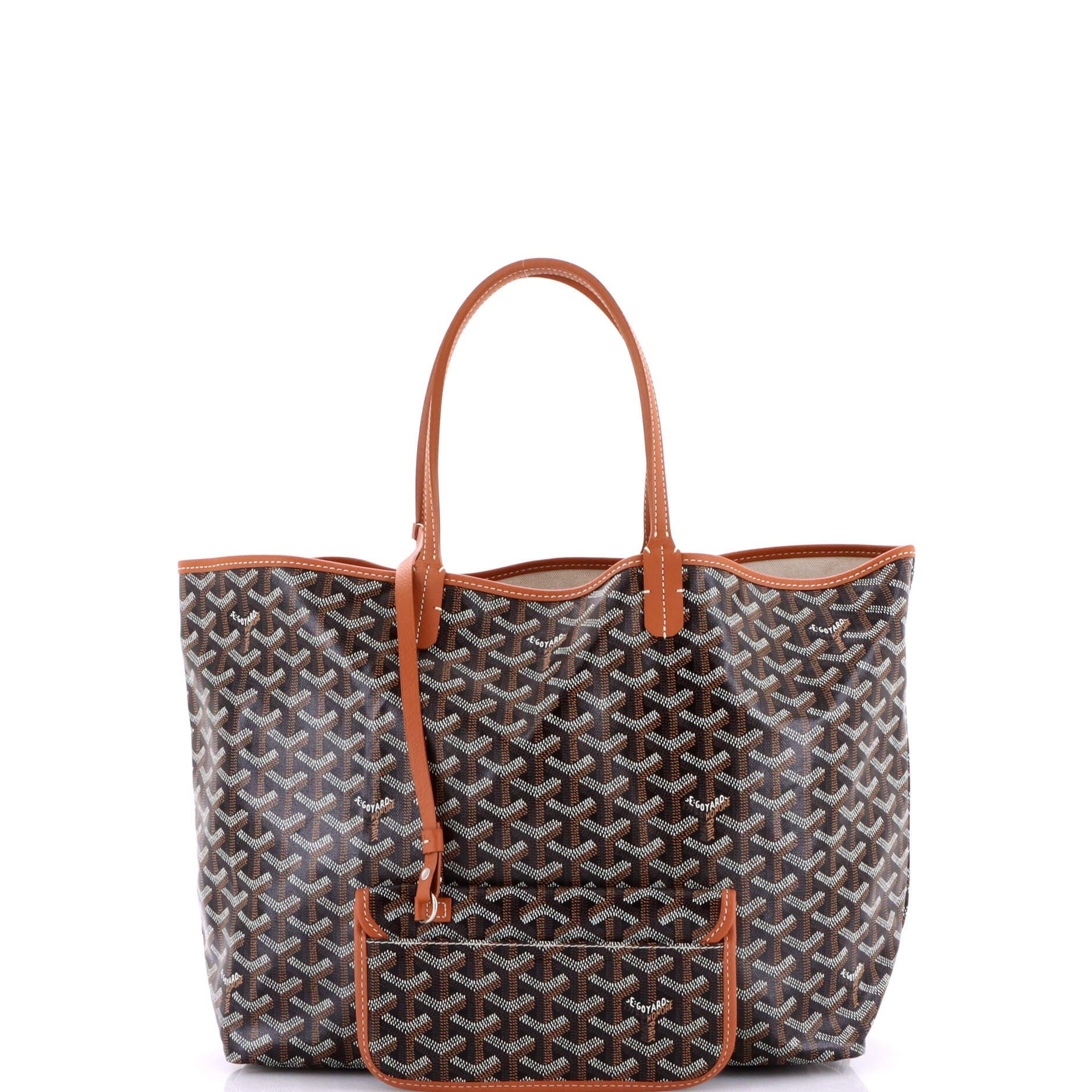 Pre-Owned Goyard Saint Louis Tote Coated Canvas PM, Alternate, color, Brown
