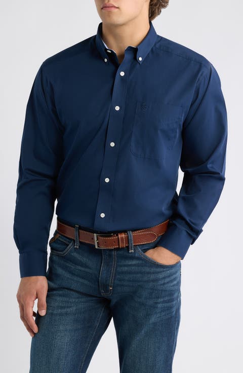 Wrinkle Free Solid Shirt