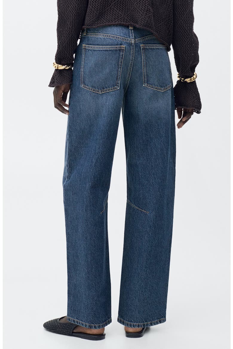 High Waist Balloon Jeans, Alternate, color, DARK BLUE