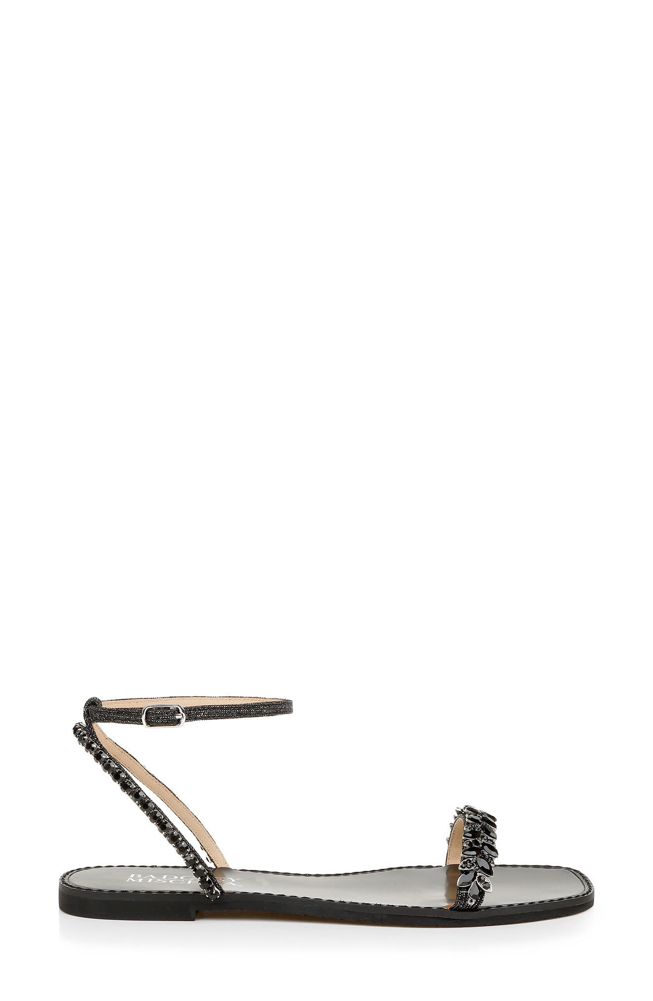 Kensy Ankle Strap Sandal, Alternate, color, BLACK