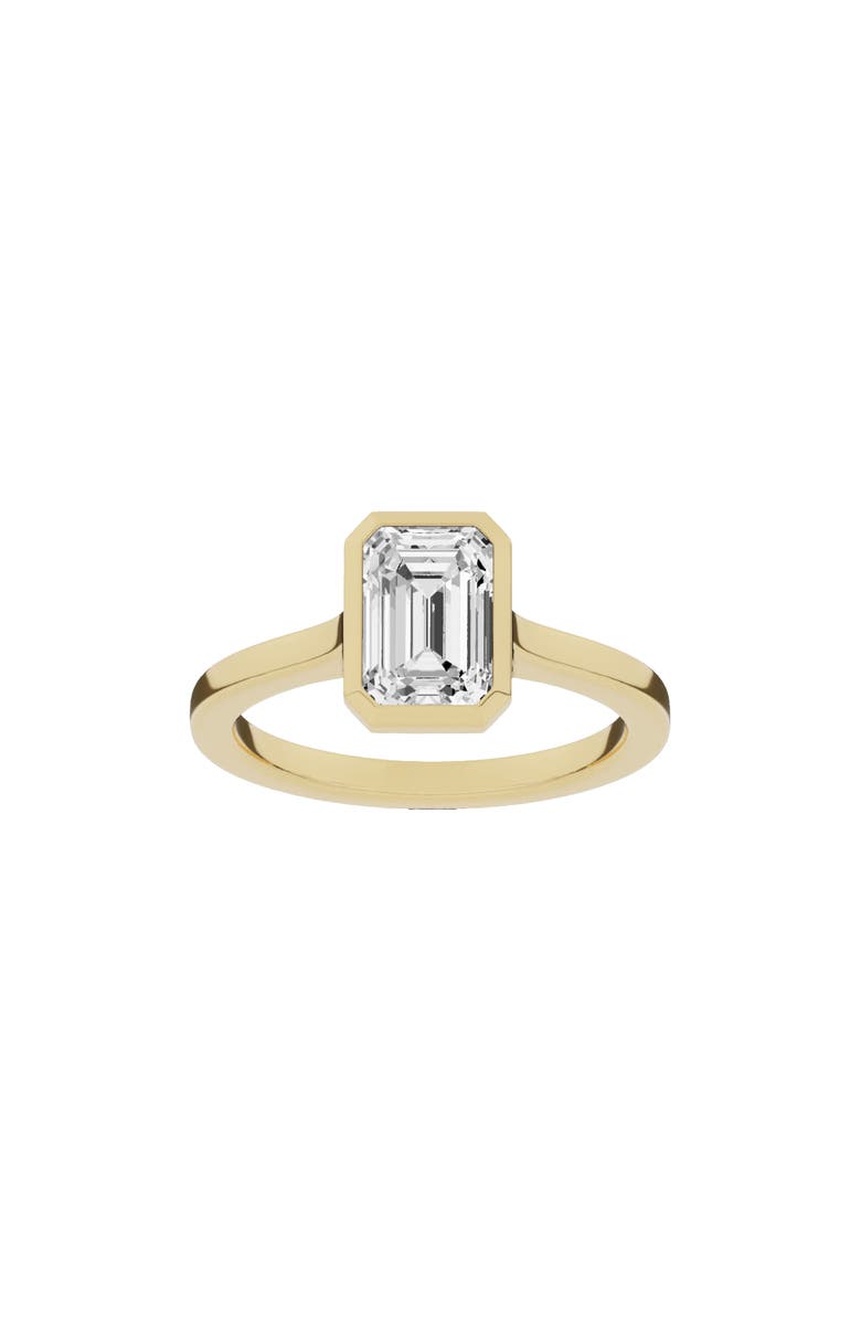 Jennifer Fisher 18K Gold Emerald Cut Lab Created Diamond Solitaire Ring - 2.0 ctw, Main, color, 18K Yellow Gold