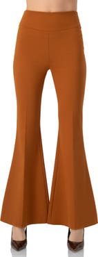 IVONNE Flared Trousers with Wide Waistband