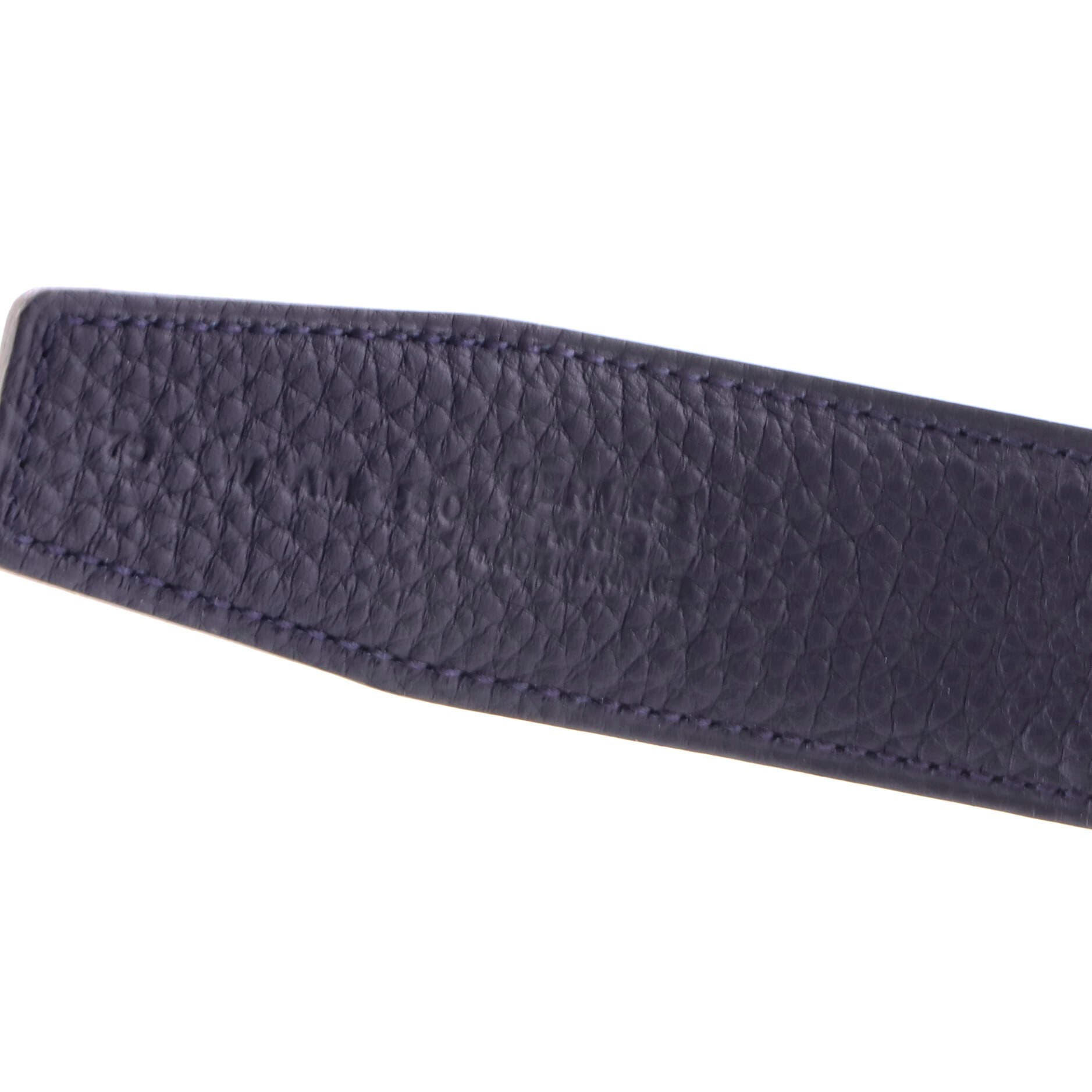 Pre-Owned Hermes Constance Reversible Belt Leather with So Black Matte Hardware Wide, Alternate, color, Black