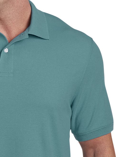 Xdmy Harbor Bay By Dxl Harbor Bay By Dxl Big & Tall Piqué Polo Shirt In Blue Spruce