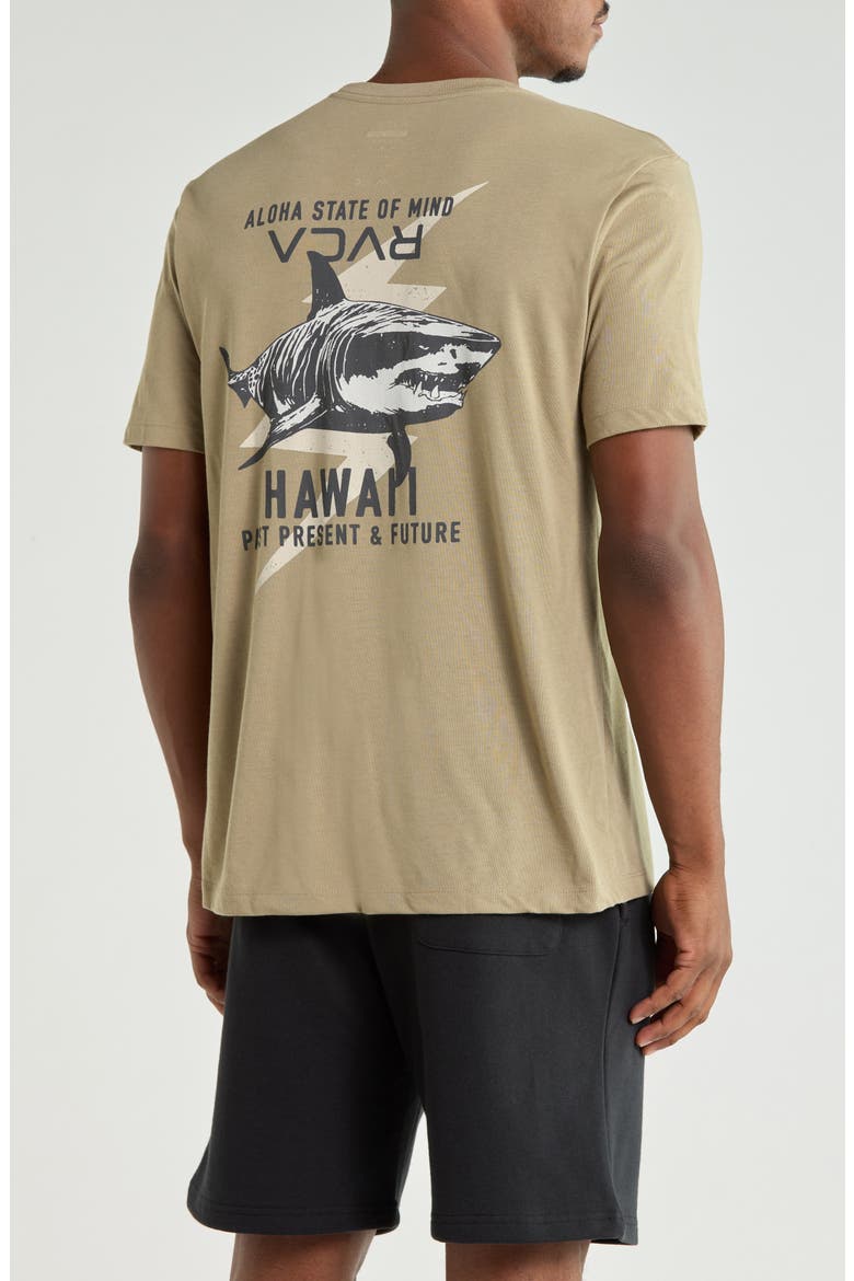 Tiger Shark Graphic T-Shirt, Alternate, color, COVERT GREEN