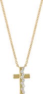 Bony Levy Audrey Diamond Cross Pendant Necklace