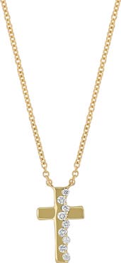 Bony Levy Audrey Diamond Cross Pendant Necklace