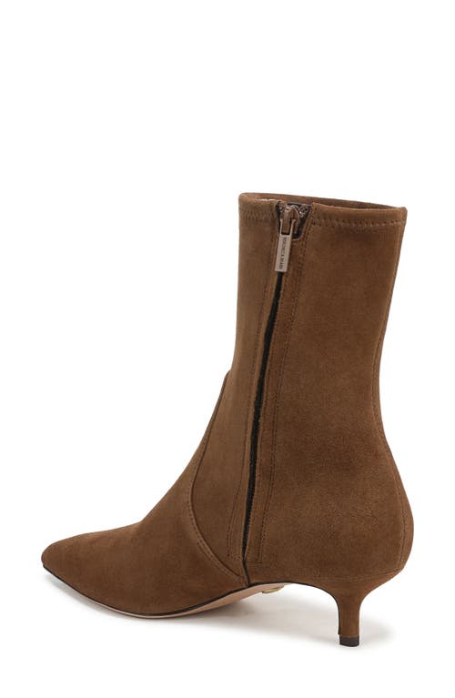 Veronica Beard Lisa 45 Stretch Kitten Heel Bootie In Brown