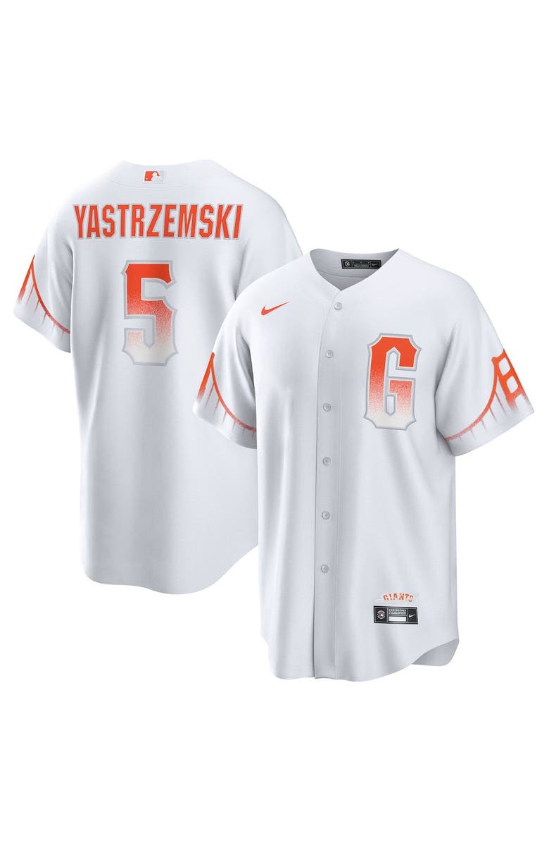 Nike Men's Nike Mike Yastrzemski White San Francisco Giants City Connect Replica Player Jersey, Main, color, 