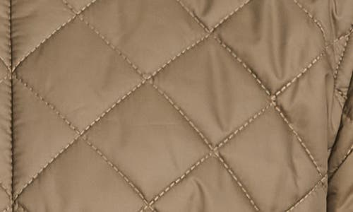 Flynt Diamond Quilted Jacket In Khaki