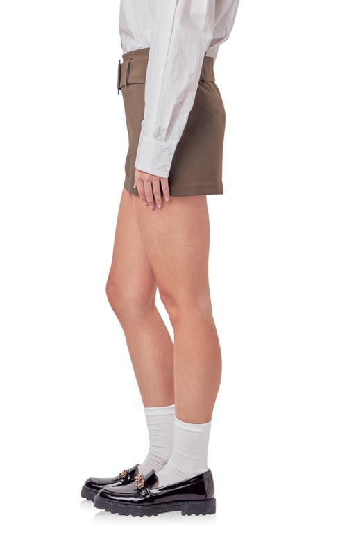 English Factory Belted Skort In Olive