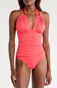 La Blanca Island Goddess Convertible High Neck One-Piece Swimsuit