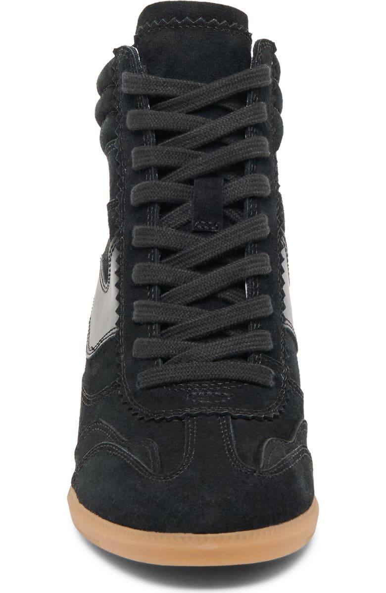 Dolce Vita Issac High Top Wedge Sneaker, Alternate, color, Onyx Suede
