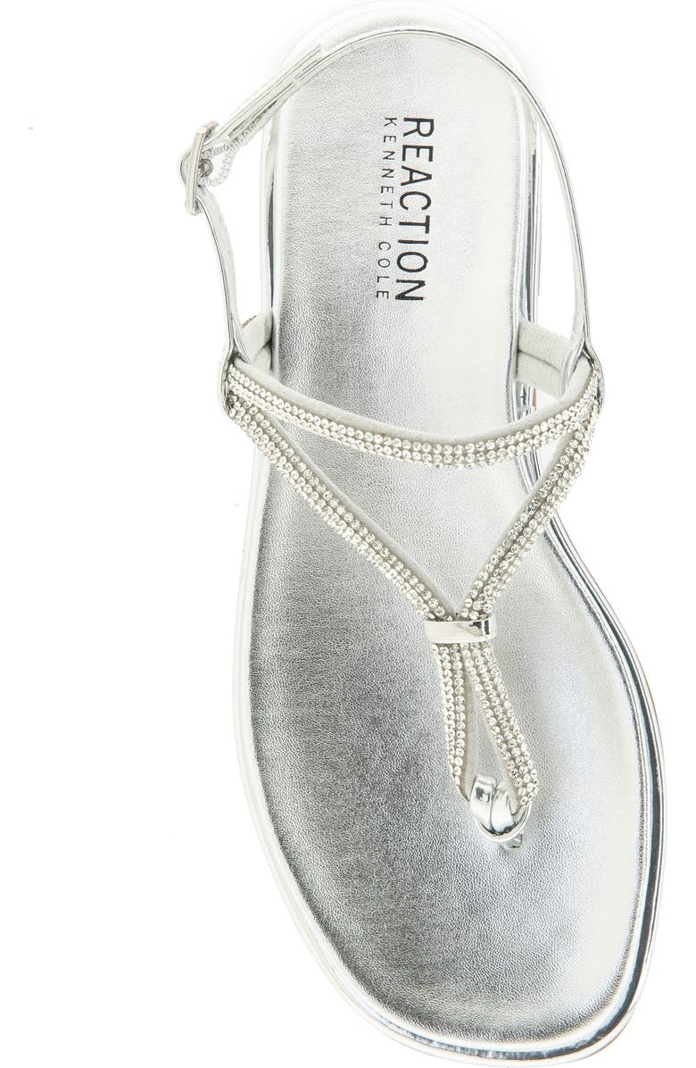 Reaction Kenneth Cole Wali Crystal Sandal, Alternate, color, Silver