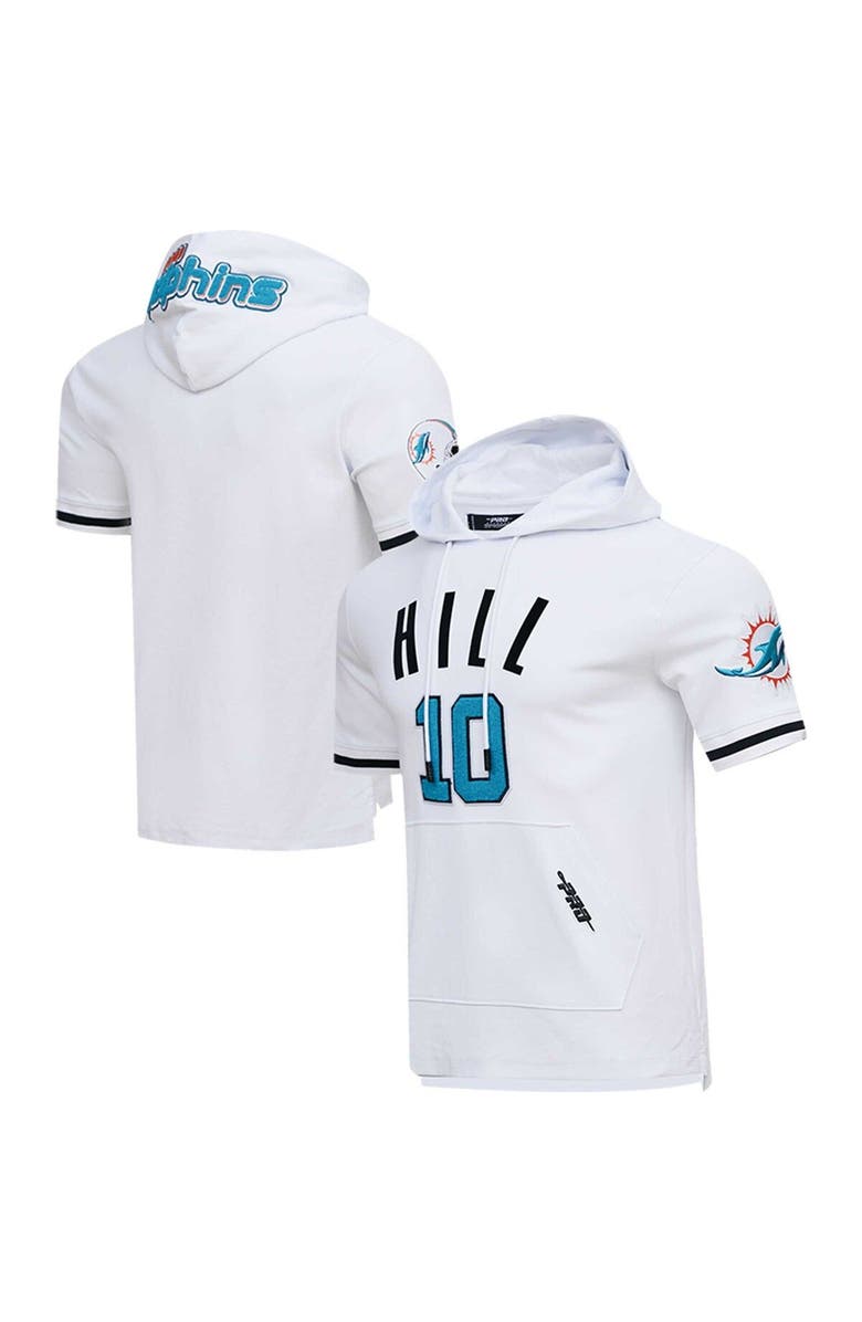 PRO STANDARD Men's Pro Standard Tyreek Hill White Miami Dolphins Player Name & Number Hoodie T-Shirt, Main, color, White
