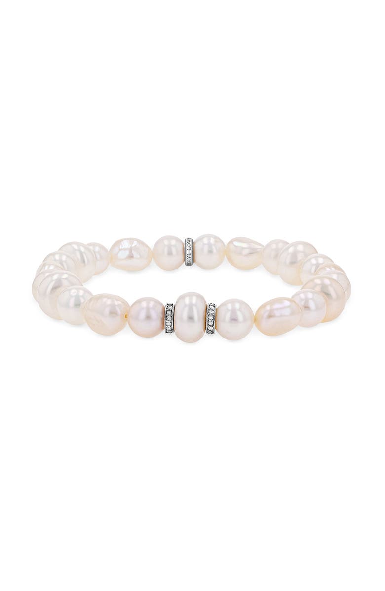 Sheryl Lowe Mixed Shape Pearl Bracelet, Main, color, 