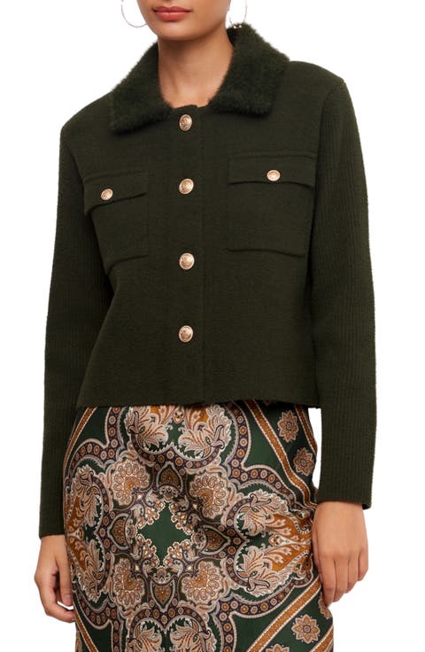 Collared Sweater Jacket