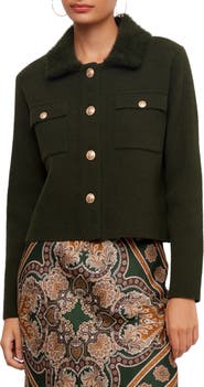 Karen Kane Collared Sweater Jacket