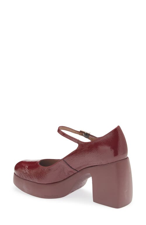 Wonders 75mm Lady Mary 40 Janes Pumps In Burgundy