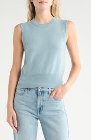 Vince Crewneck Wool Blend Sweater Tank