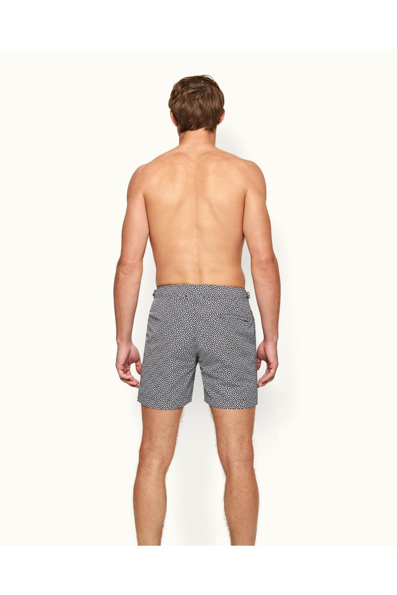 Bulldog Tailored-Fit Swim Shorts, Alternate, color, Navy