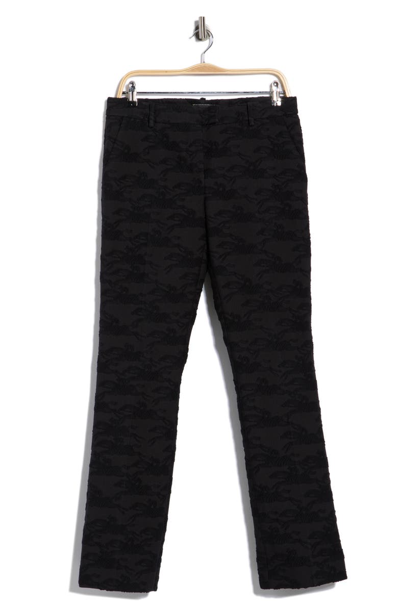 Longchamp Cotton Blend Pants, Main, color, Black