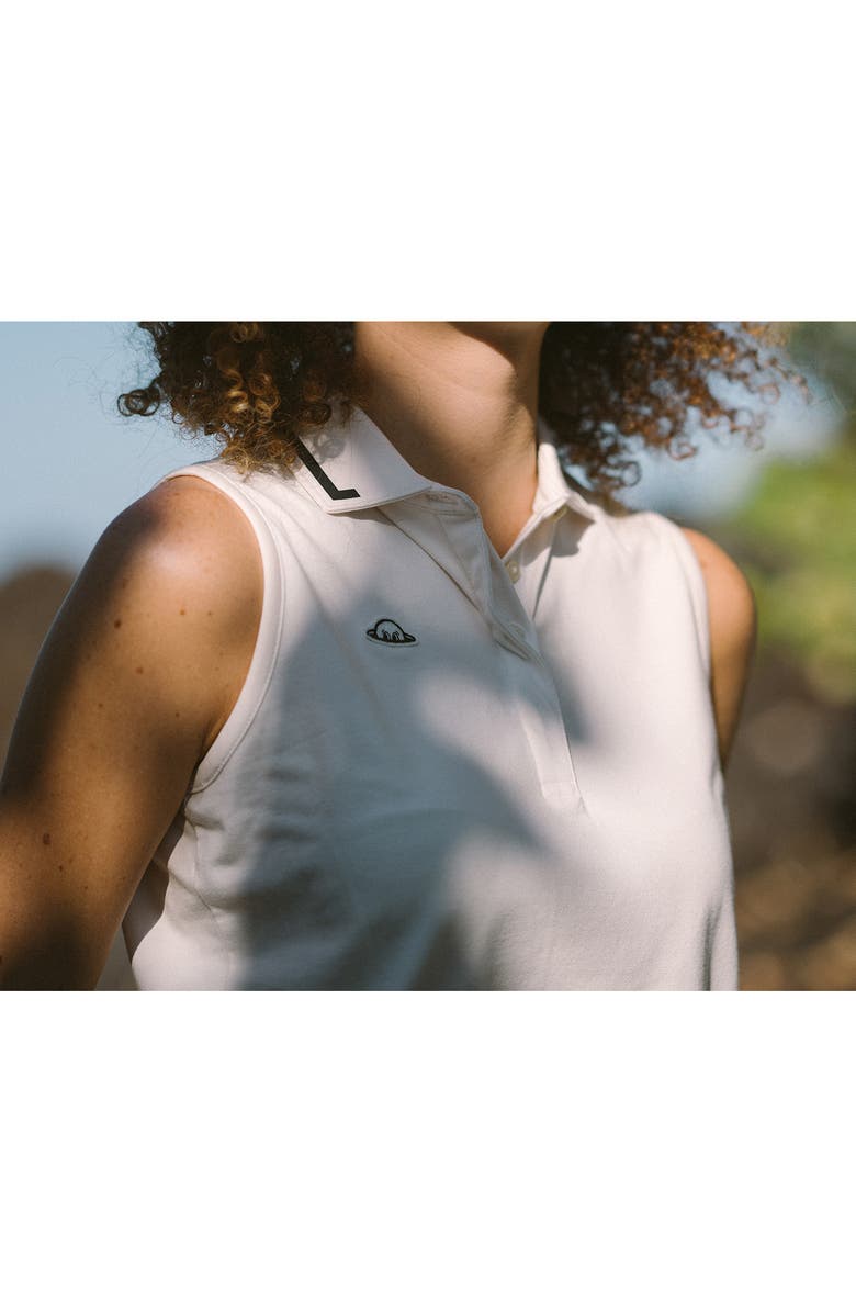 Radmor Olivia Sleeveless Stretch Cotton Polo, Alternate, color,