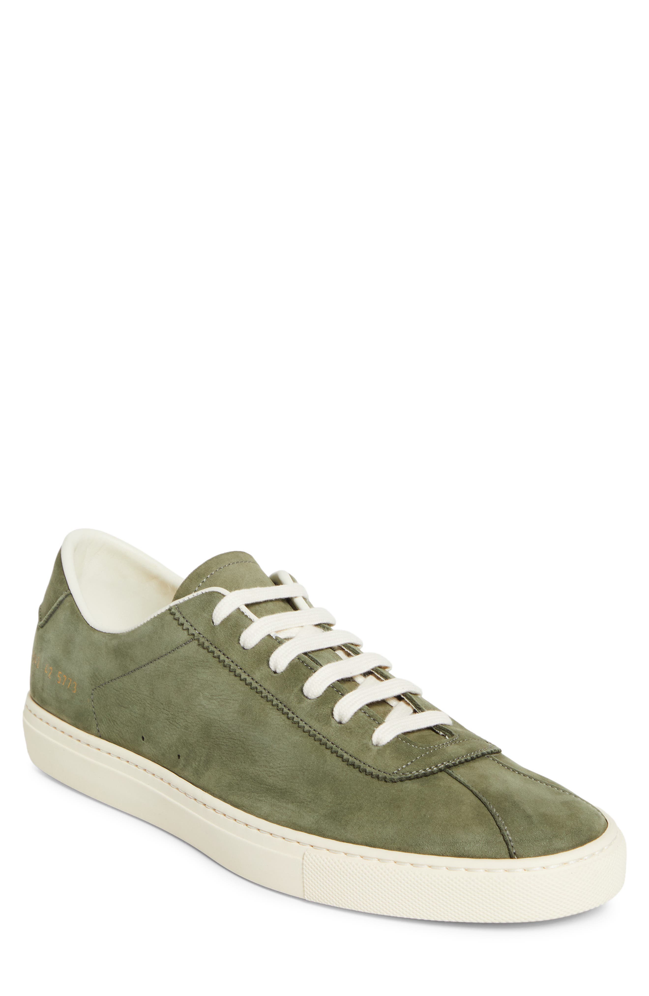 Common Projects Tennis Low Top Sneaker, Main, color, Army Green