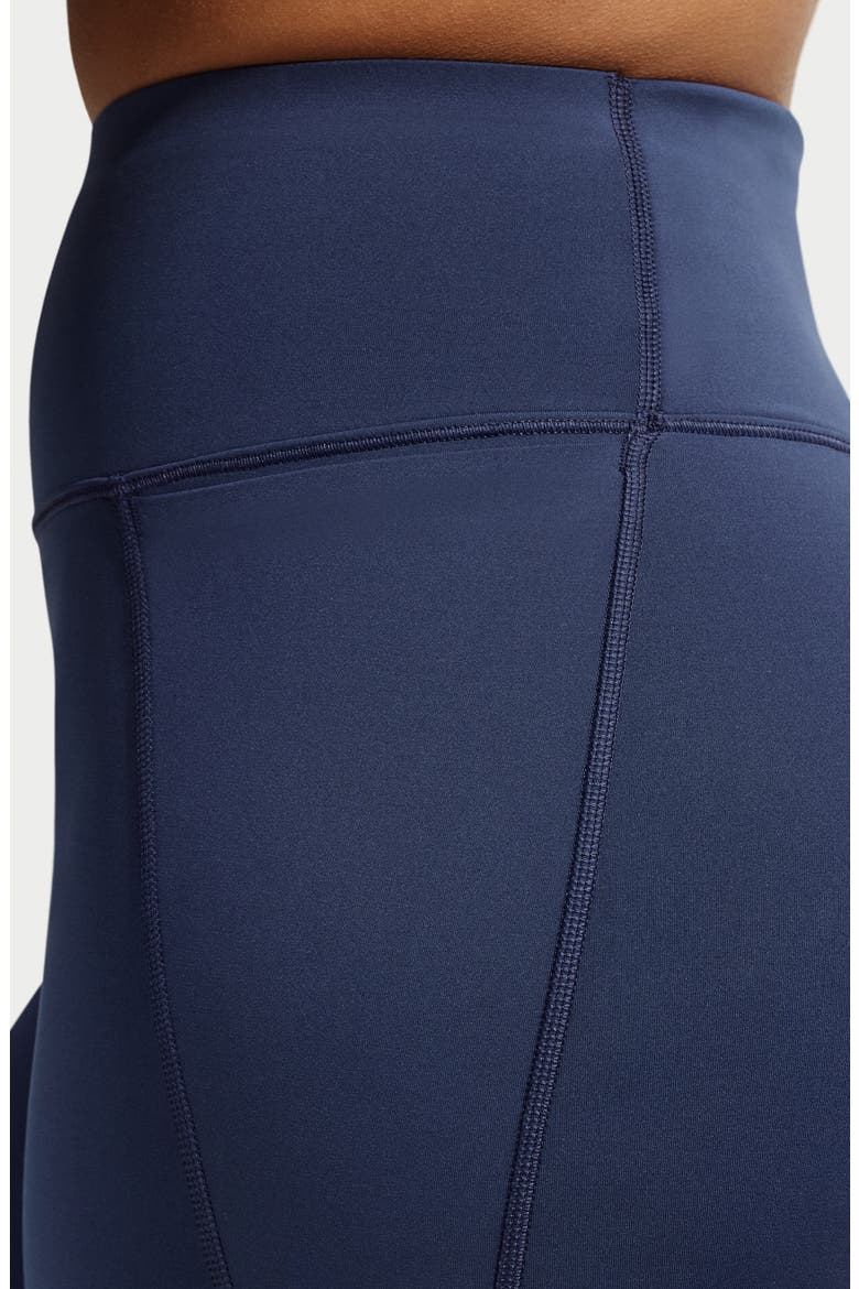 Universa Medium-Support High-Waisted Pocket Biker Shorts, Alternate, color, MIDNIGHT NAVY/ DARK OBSIDIAN