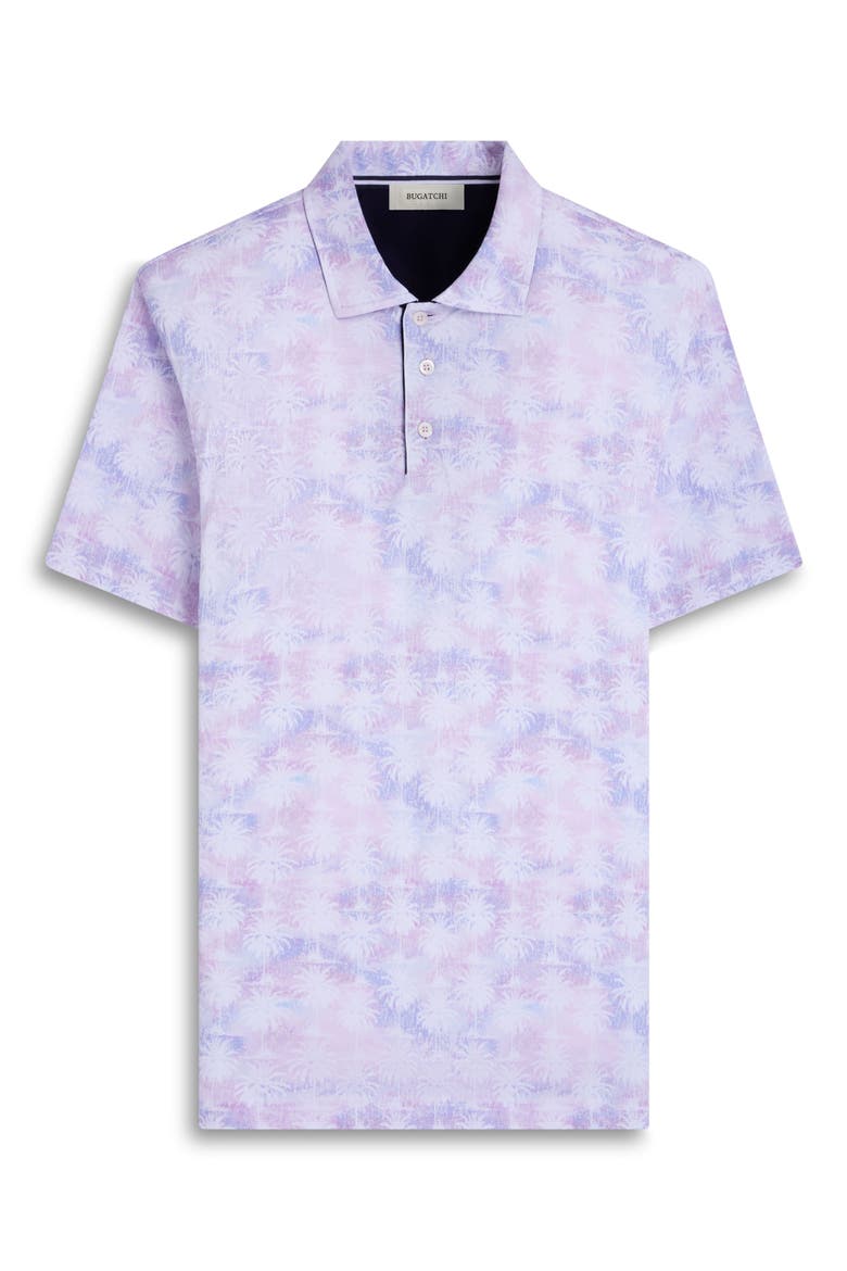 Hendrix Digital Palm Print Pima Cotton Polo, Alternate, color, PINK
