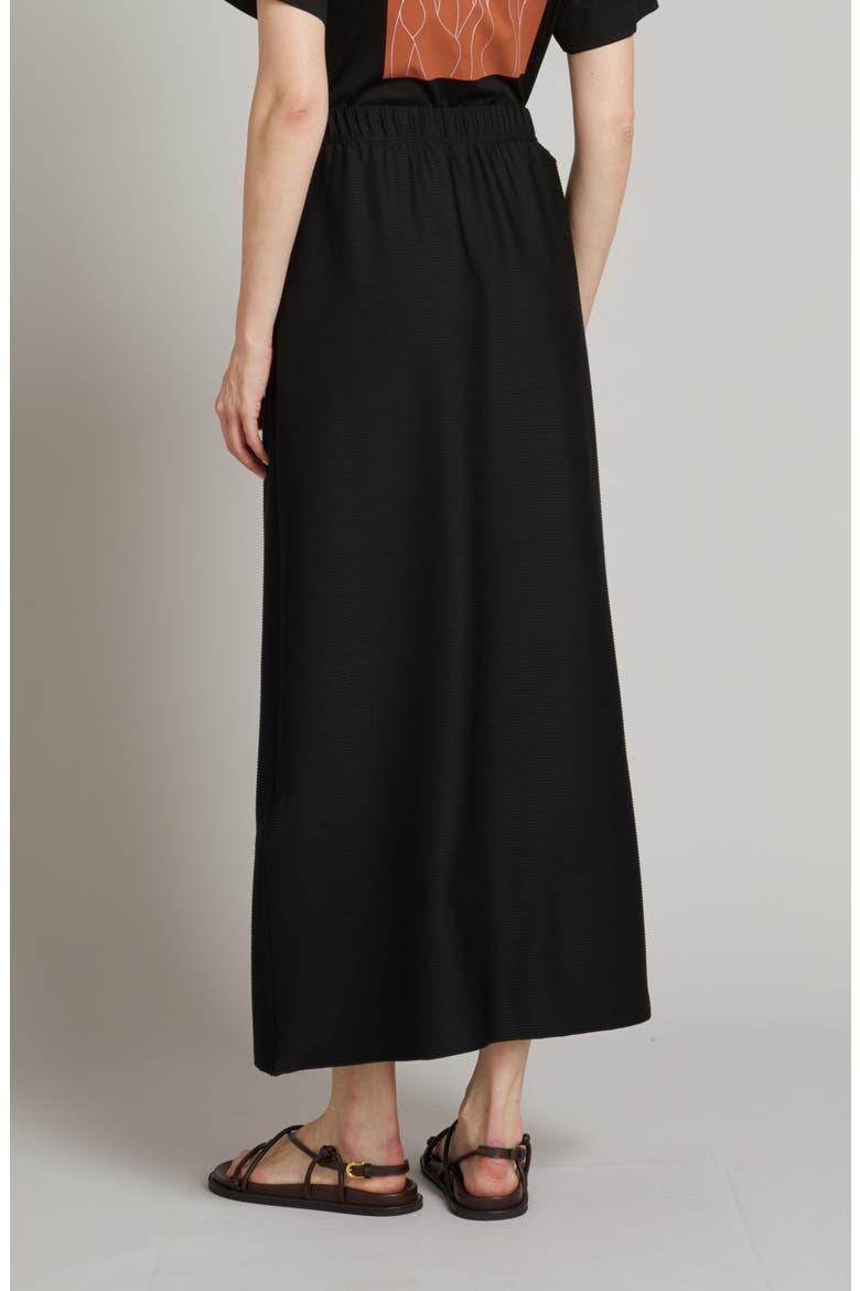 Dritto Jersey Skirt, Alternate, color, BLACK