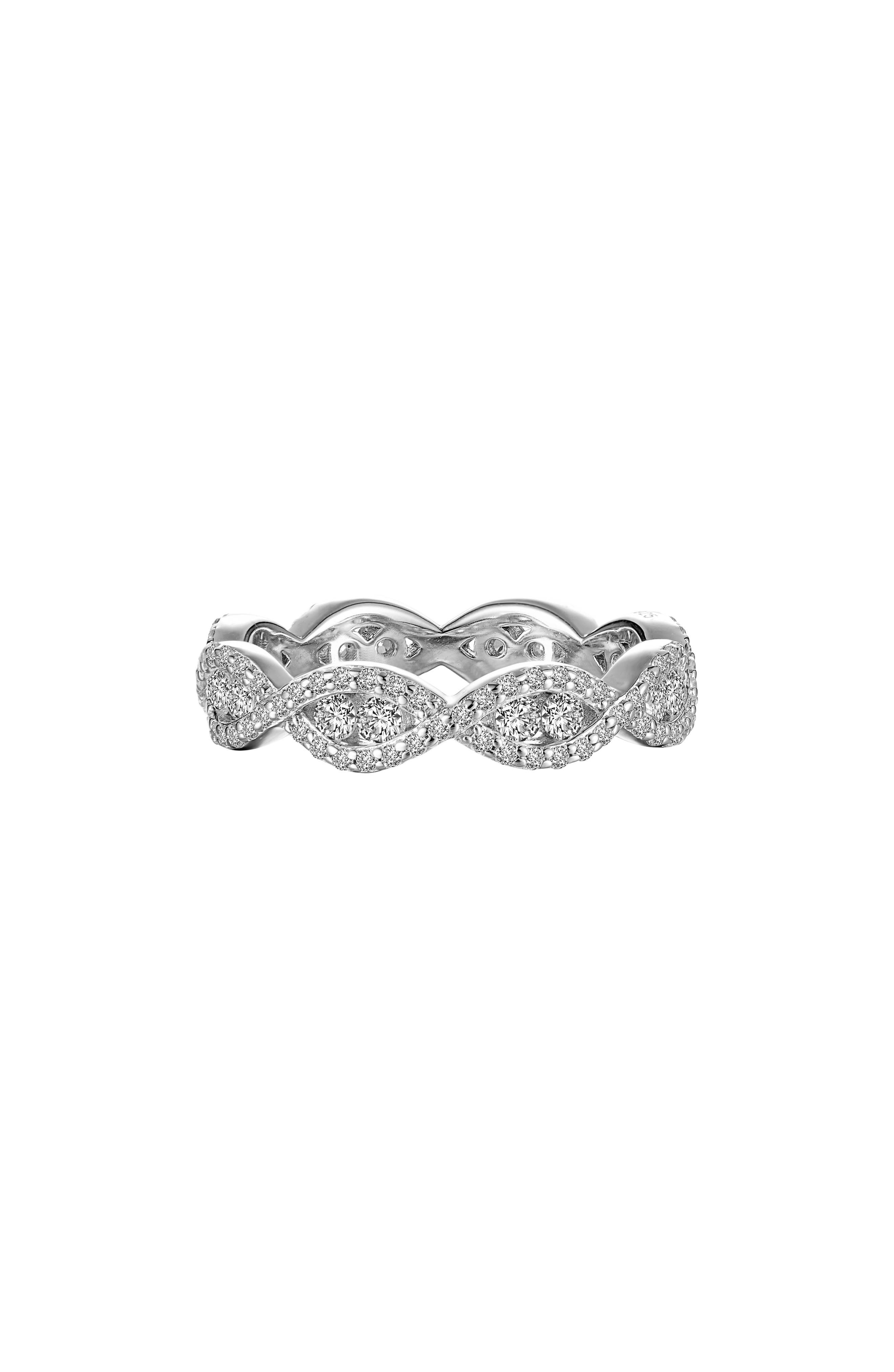 Lafonn Wave Simulated Diamond Eternity Band