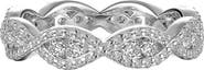 Lafonn Wave Simulated Diamond Eternity Band