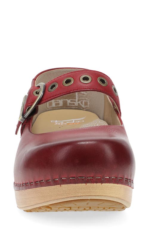 Dansko Xp 2.0 Mary Jane Clog In Red