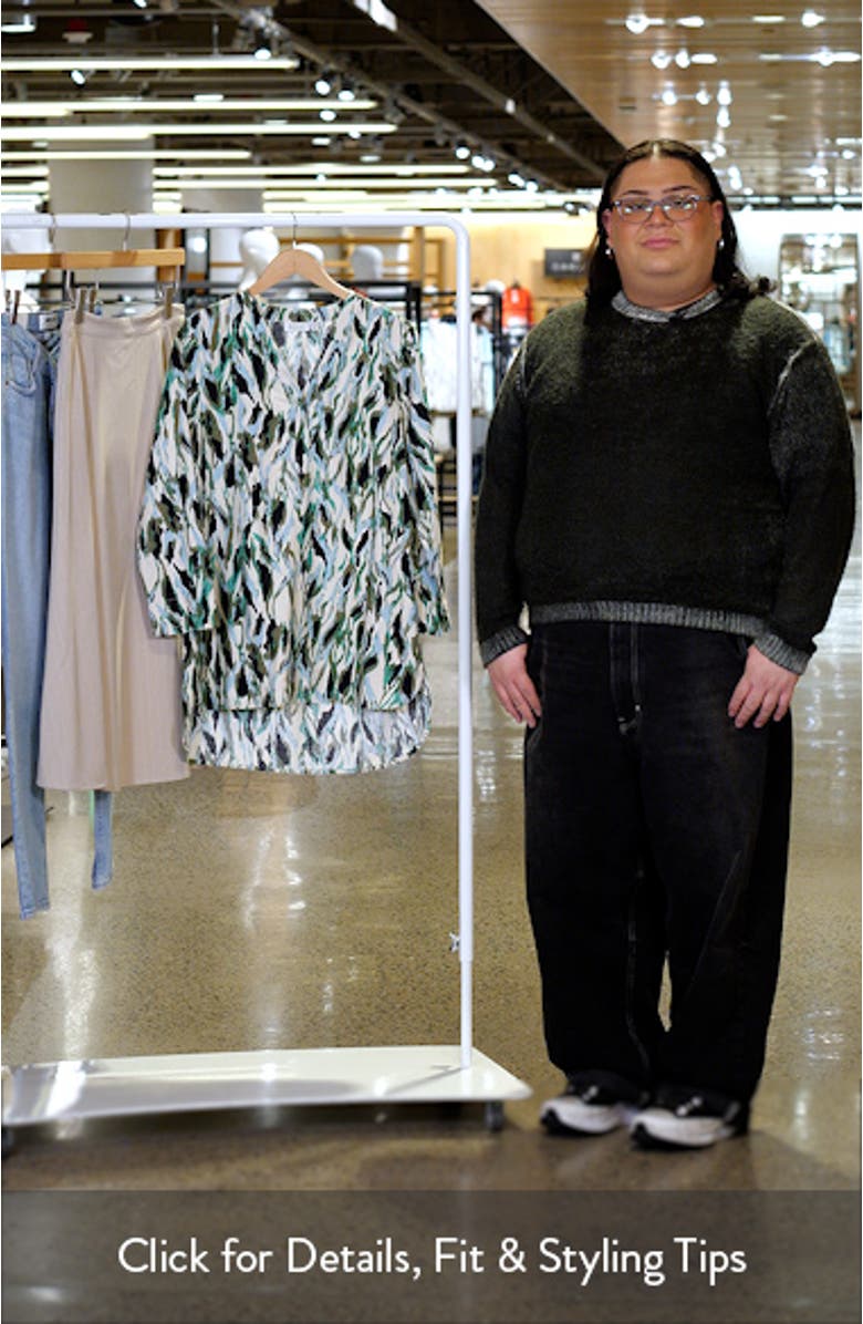 Givula Abstract Print Long Sleeve Tunic, sales video thumbnail