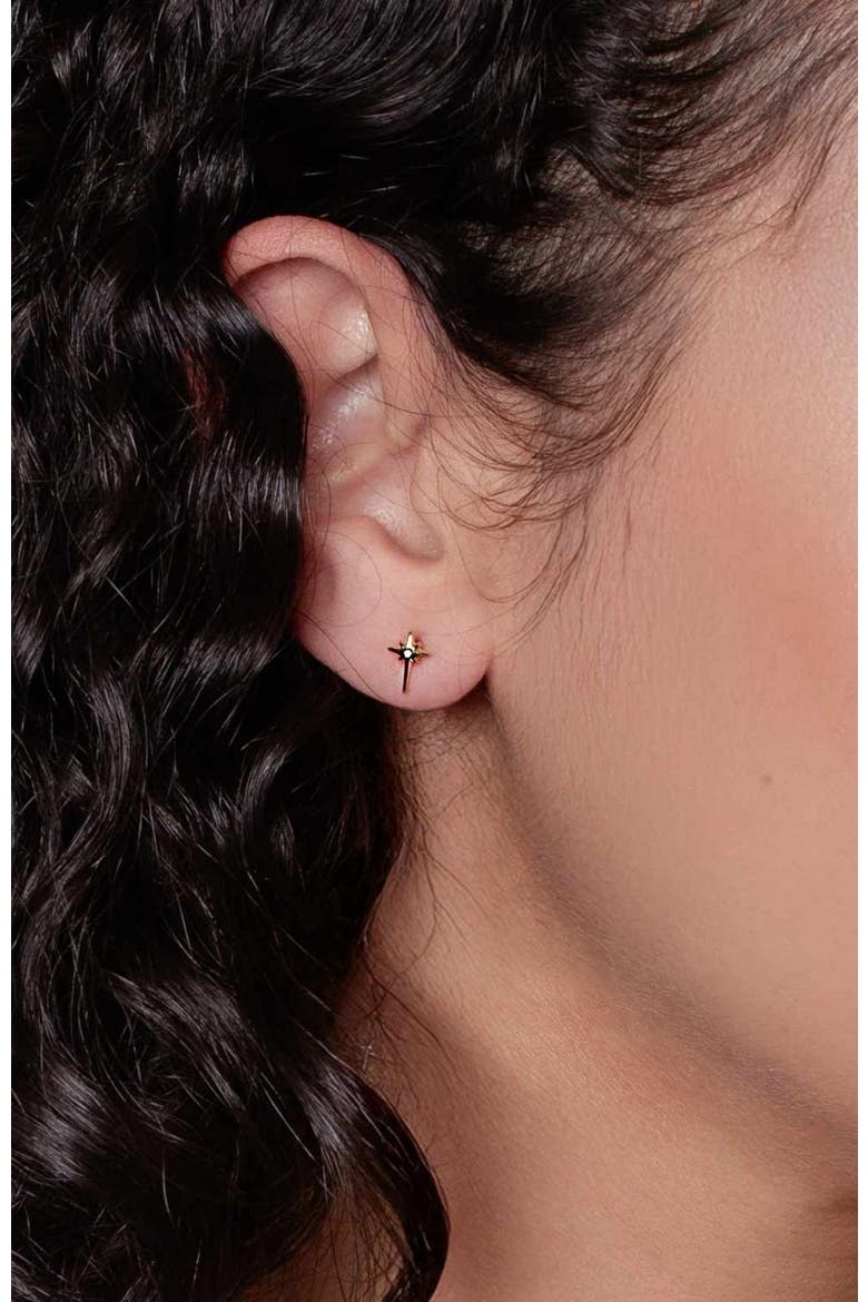 Adoring Star Stud Earring, Alternate, color, 18k Gold Plated