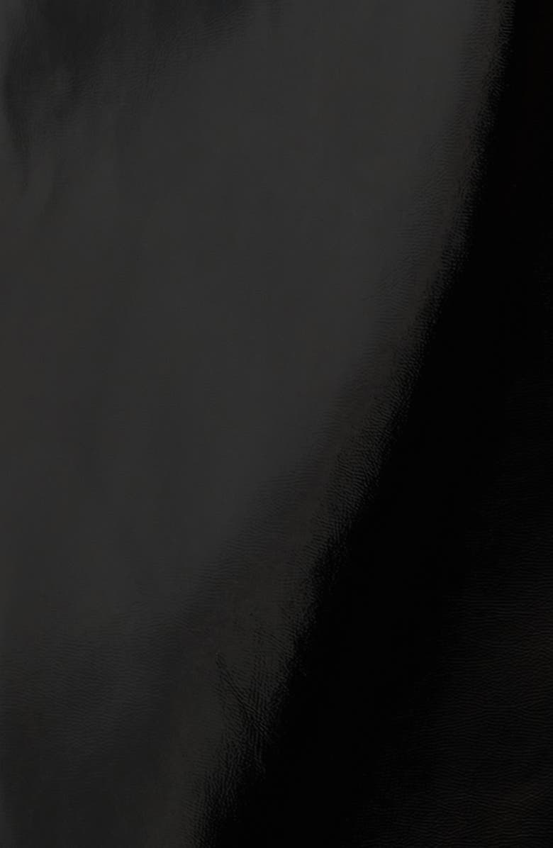 Anne Klein Patent Leather Trench Coat, Alternate, color,