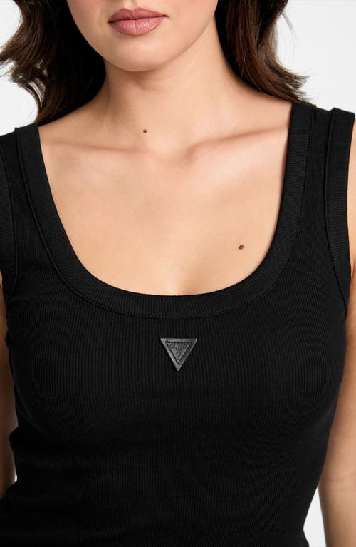 GUESS GUESS TRIANGLE LOGO PATCH RIB TANK 