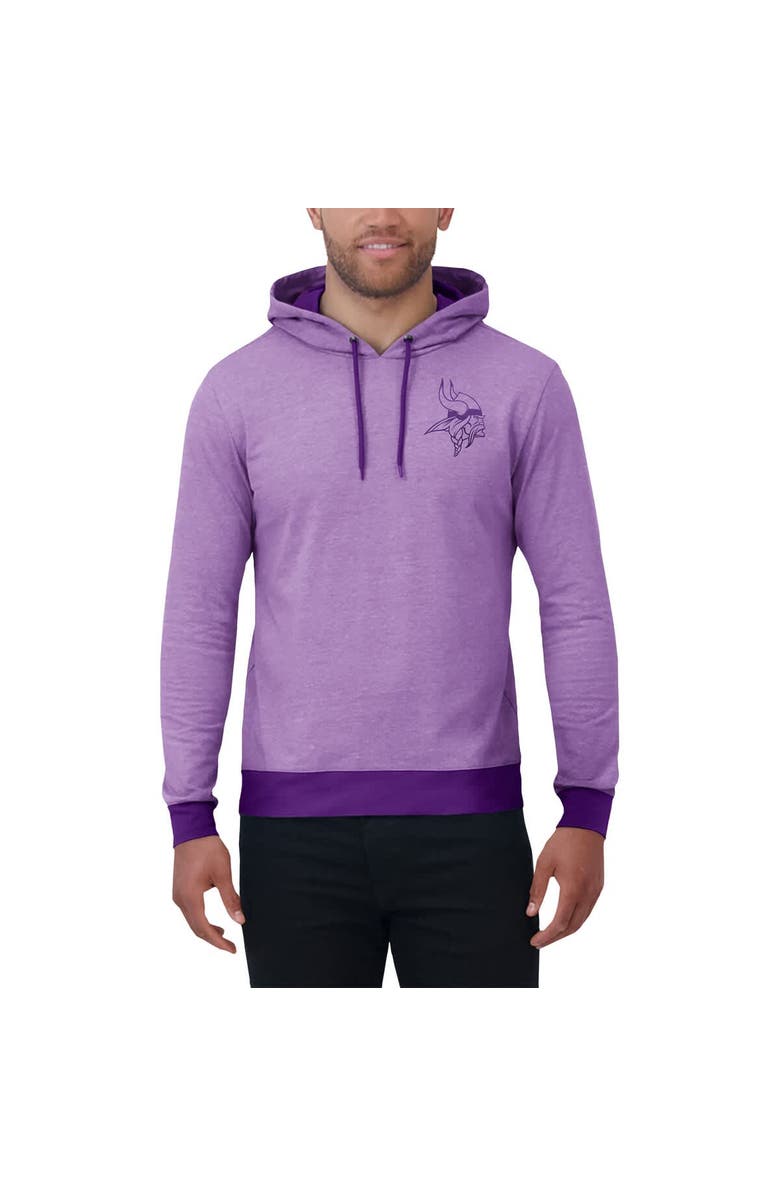 Darius Rucker Collection by Fanatics Men's Darius Rucker Collection by Fanatics Purple Minnesota Vikings Tonal Knit Pullover Hoodie, Alternate, color, Heather Purple